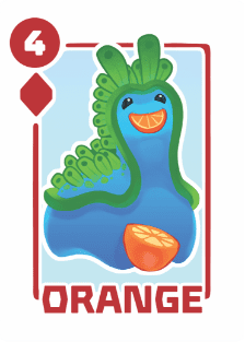 Orange Go Fish Card